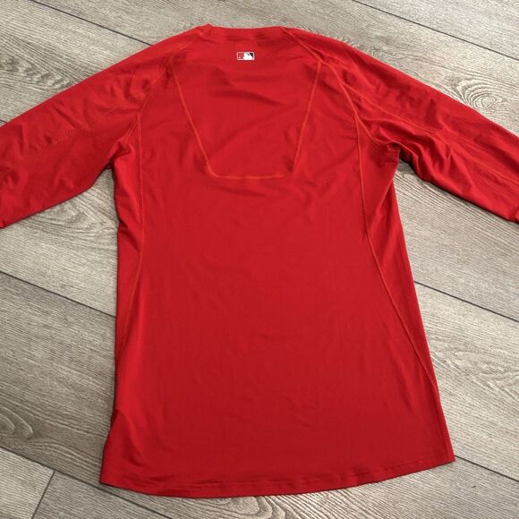 Los Angeles Angels Anaheim MLB Nike Dri Fit Team Issued Long Sleeve Mens Medium - Picture 8 of 9